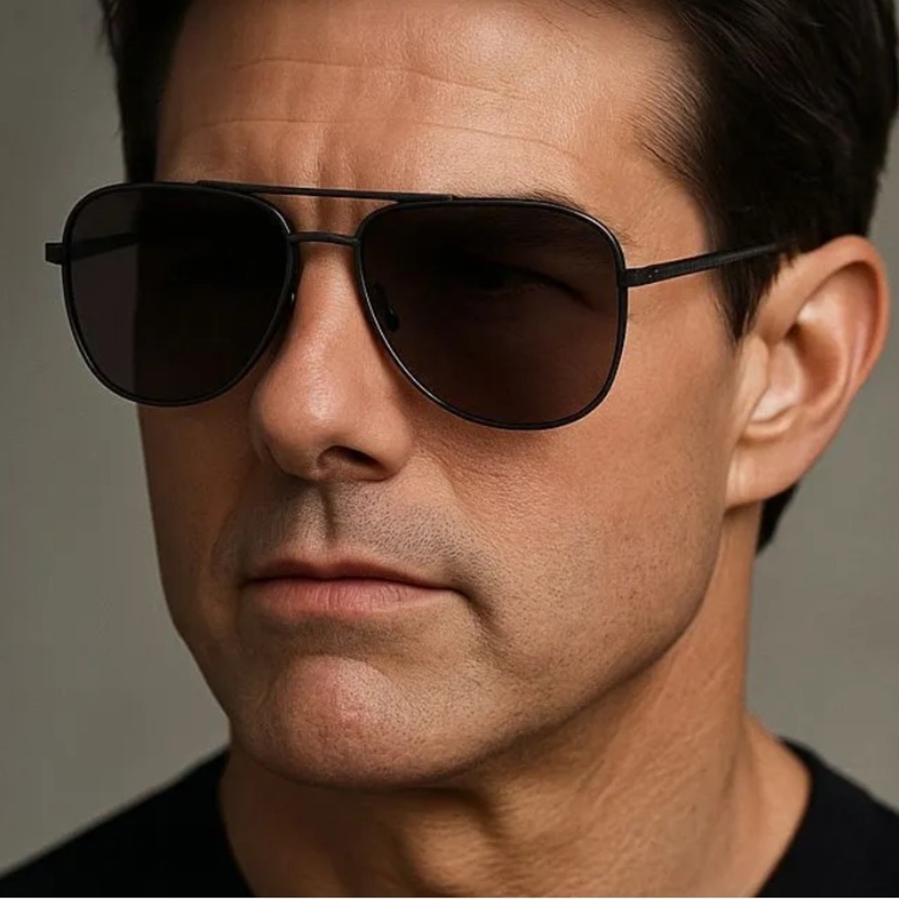 TUMI black aviator sunglasses